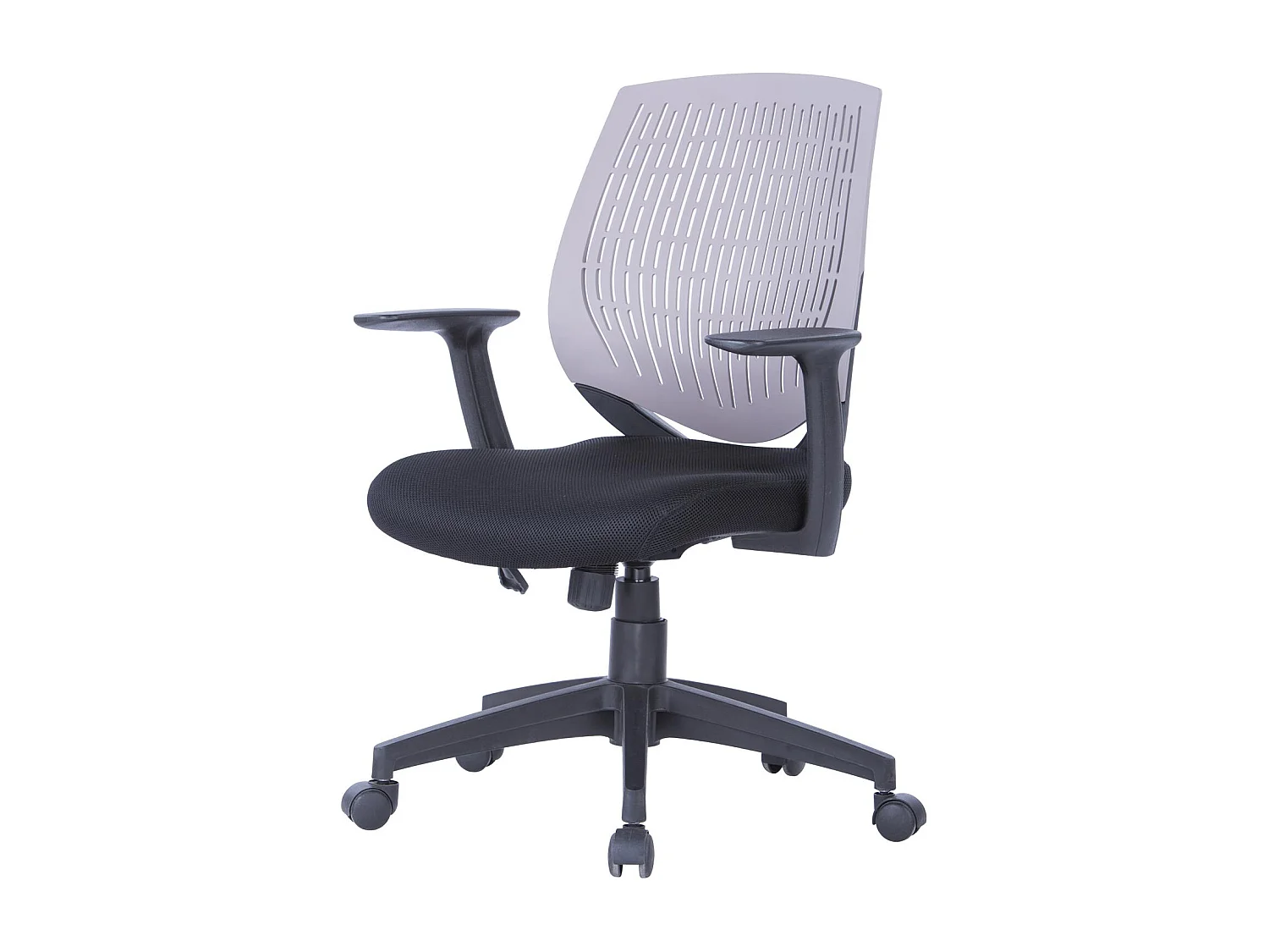 Malibu | Bureaustoel in stof grijs/zwart