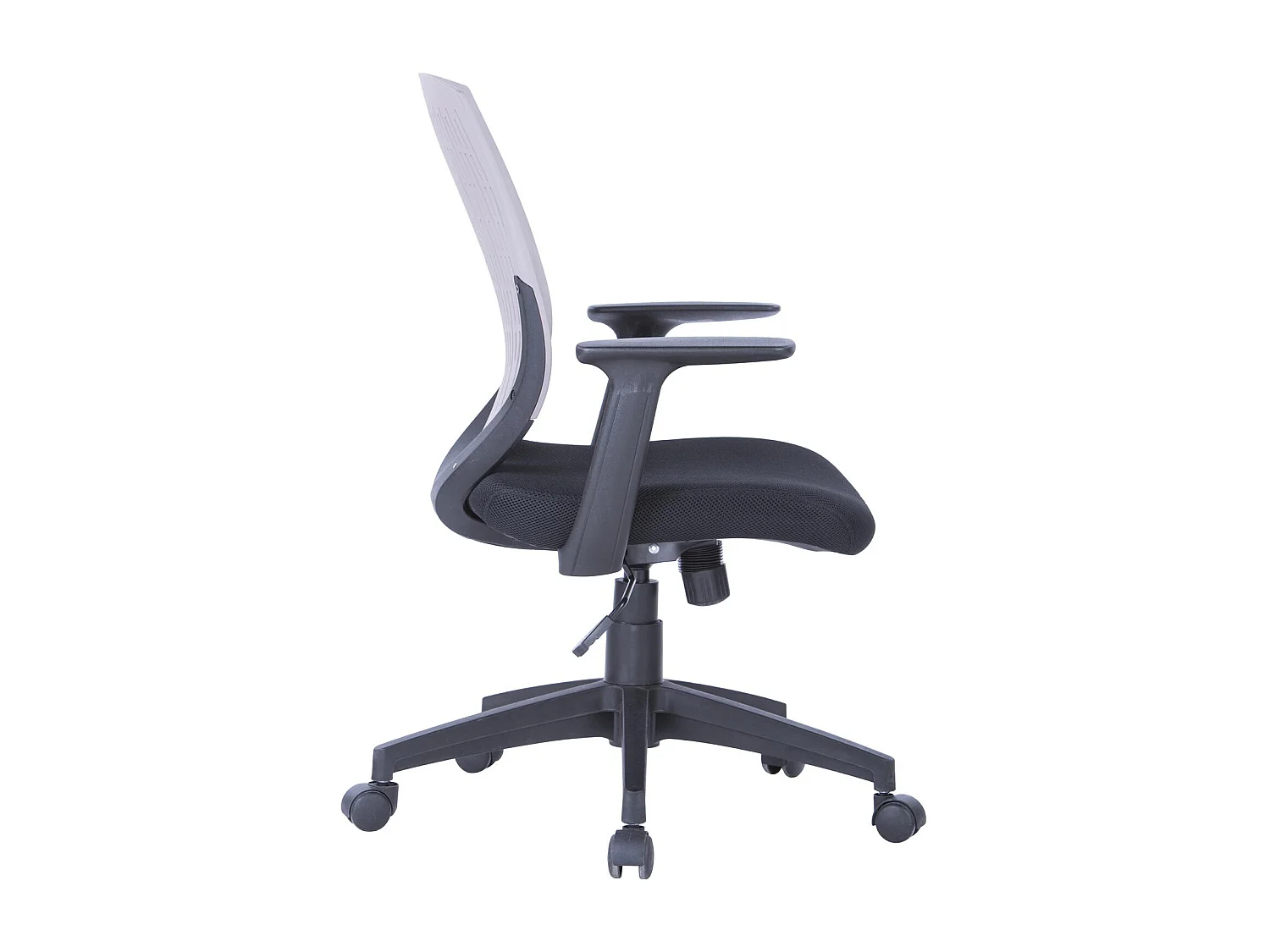 Malibu | Bureaustoel in stof grijs/zwart