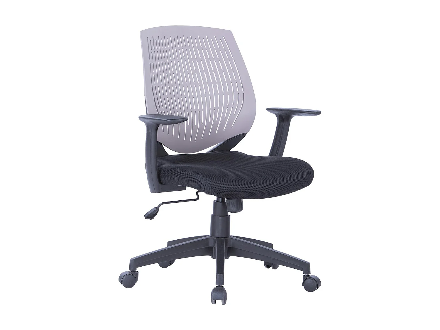 Malibu | Bureaustoel in stof grijs/zwart