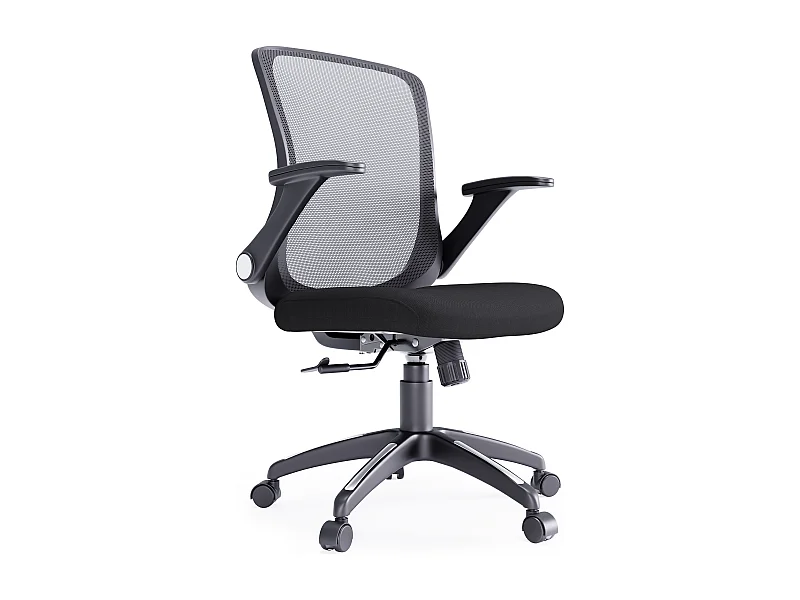 Toronto | Chaise de bureau en tissu noir