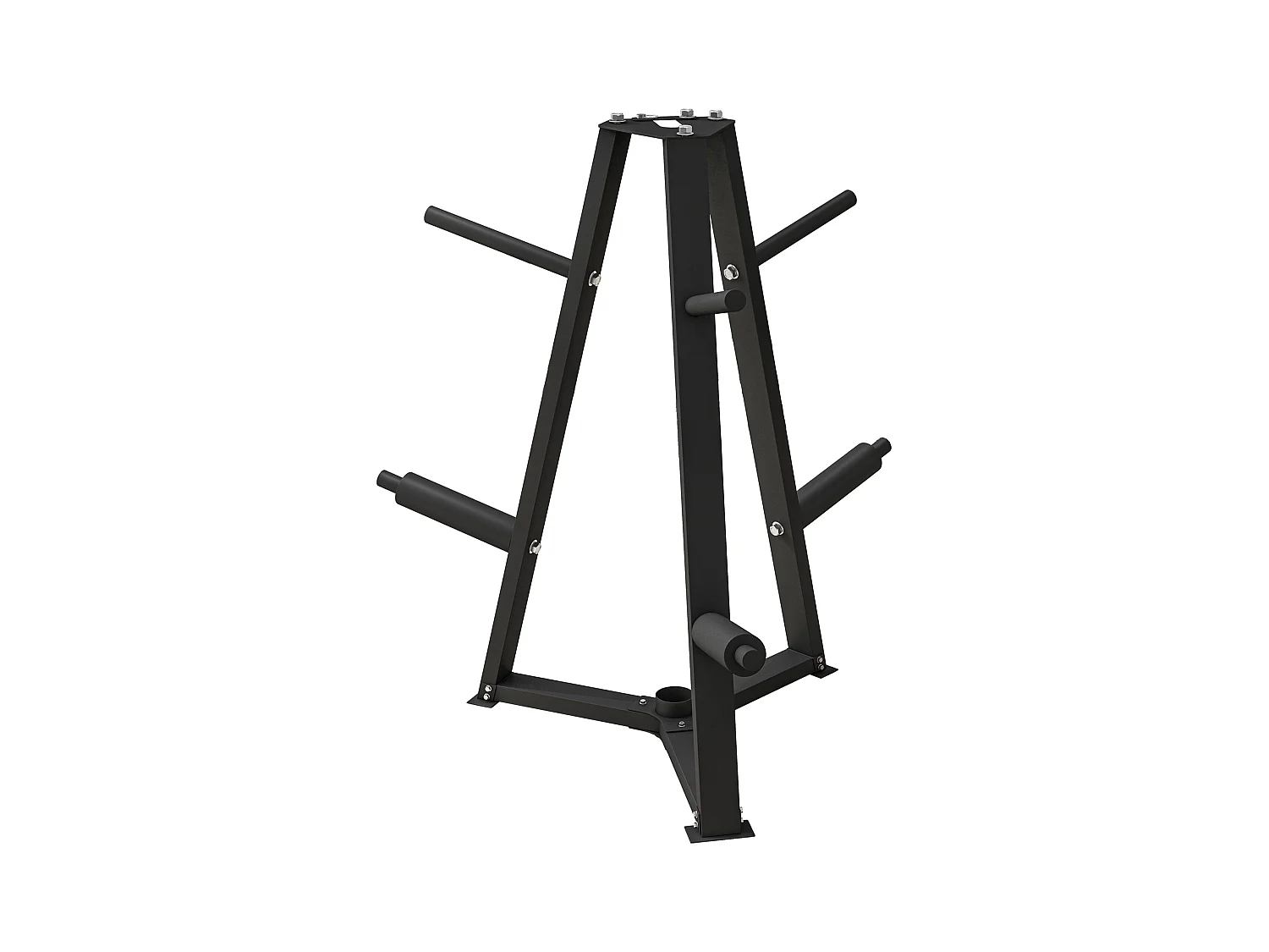 Support de poids pour plaques barre d'haltère - rack de rangement poids max. 300 Kg - acier noir