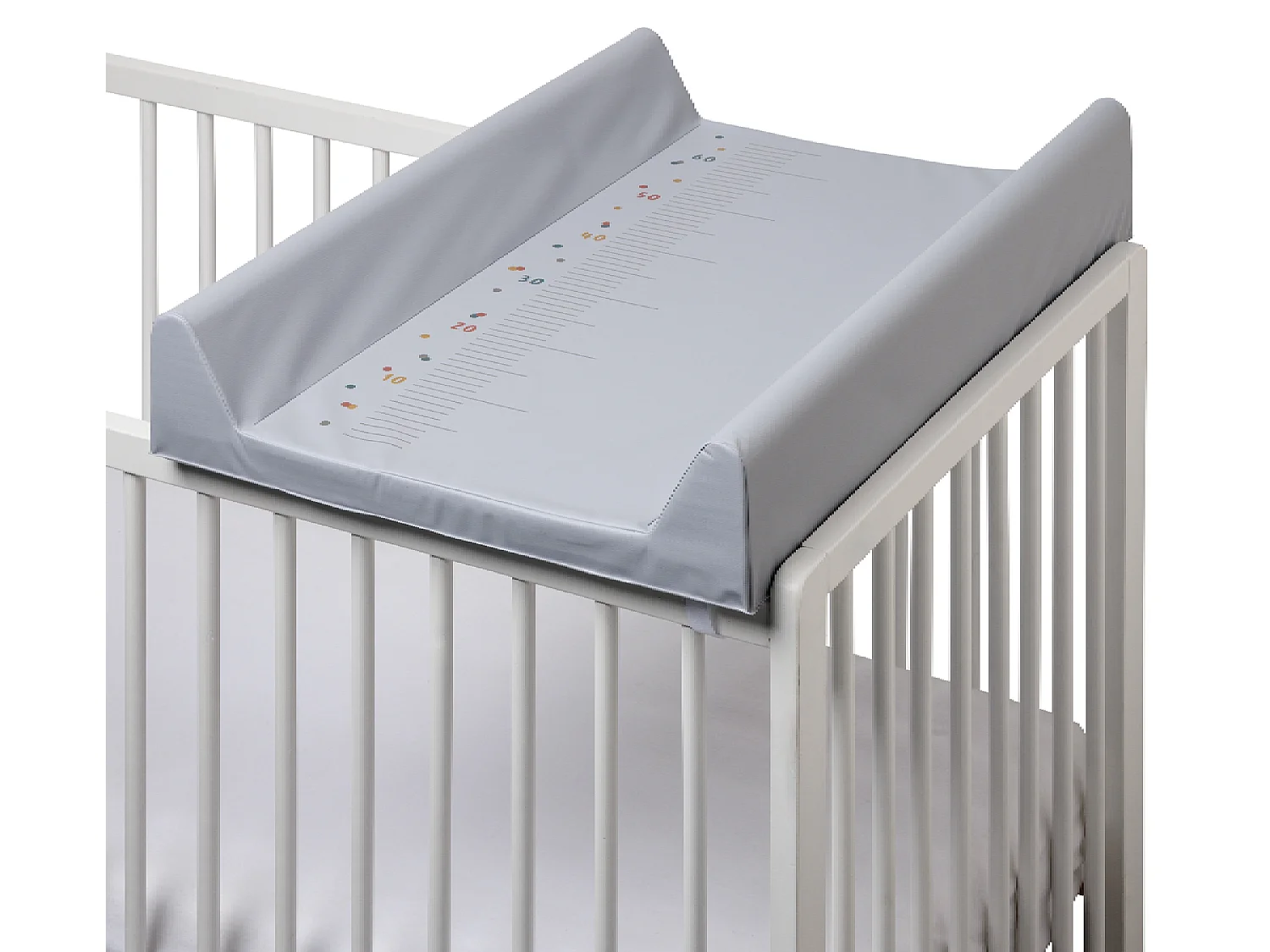 BABYCALIN - Matelas à langer Ultra-Light Pois 50 x 70 cm Ultra-Light - 100 % PVC - Gris