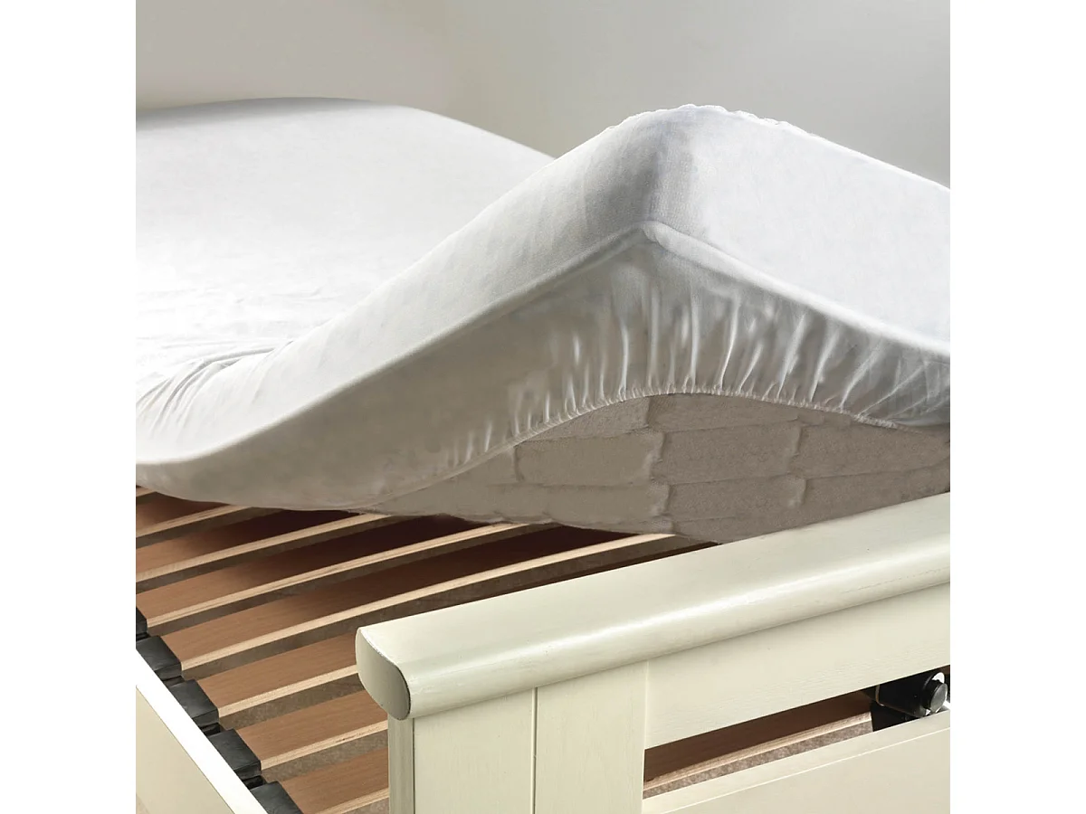 Protège Matelas Anti Acariens "Molly" 90x190cm Blanc