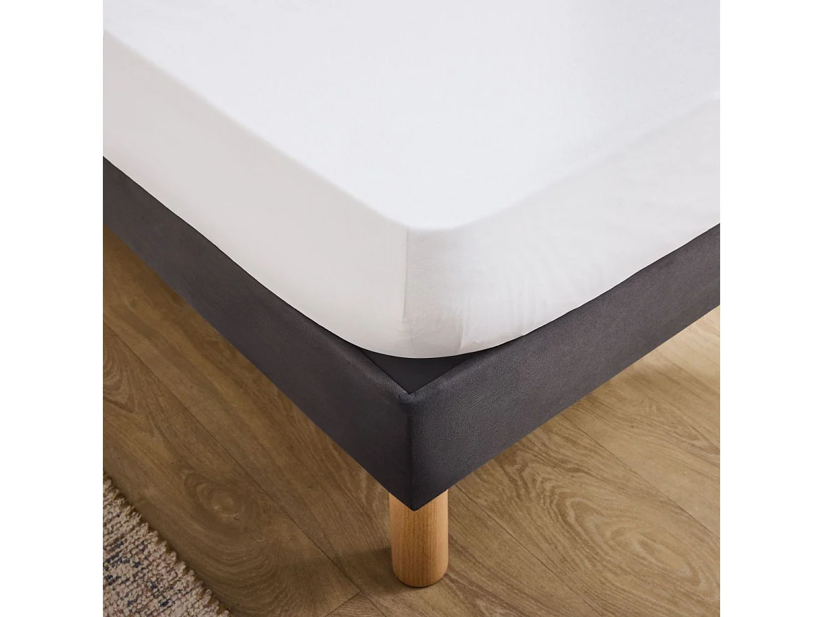 Protège Matelas Anti Acariens "Molly" 90x190cm Blanc