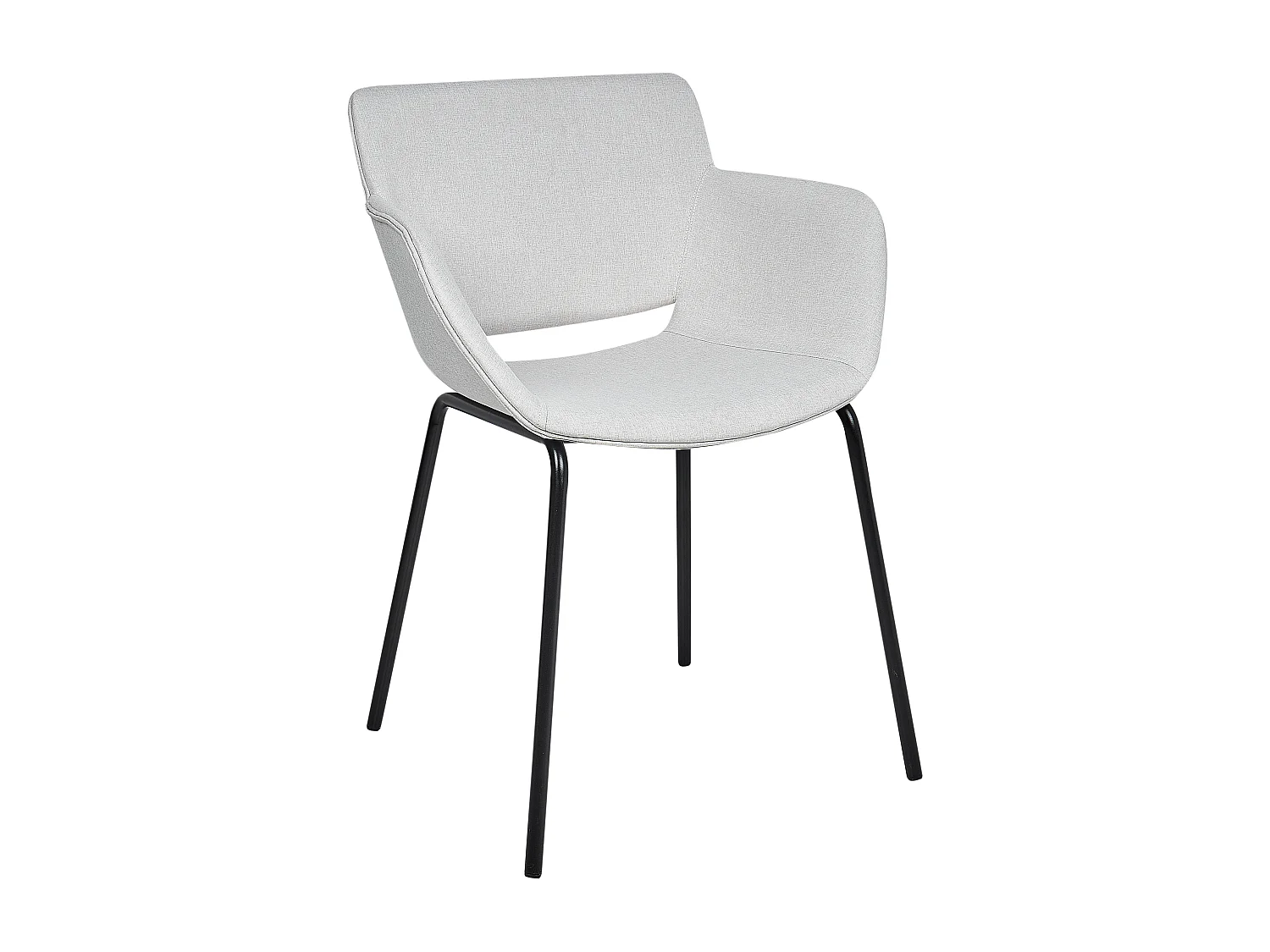 Lot de 2 chaises de salle à manger AXTEL Gris clair