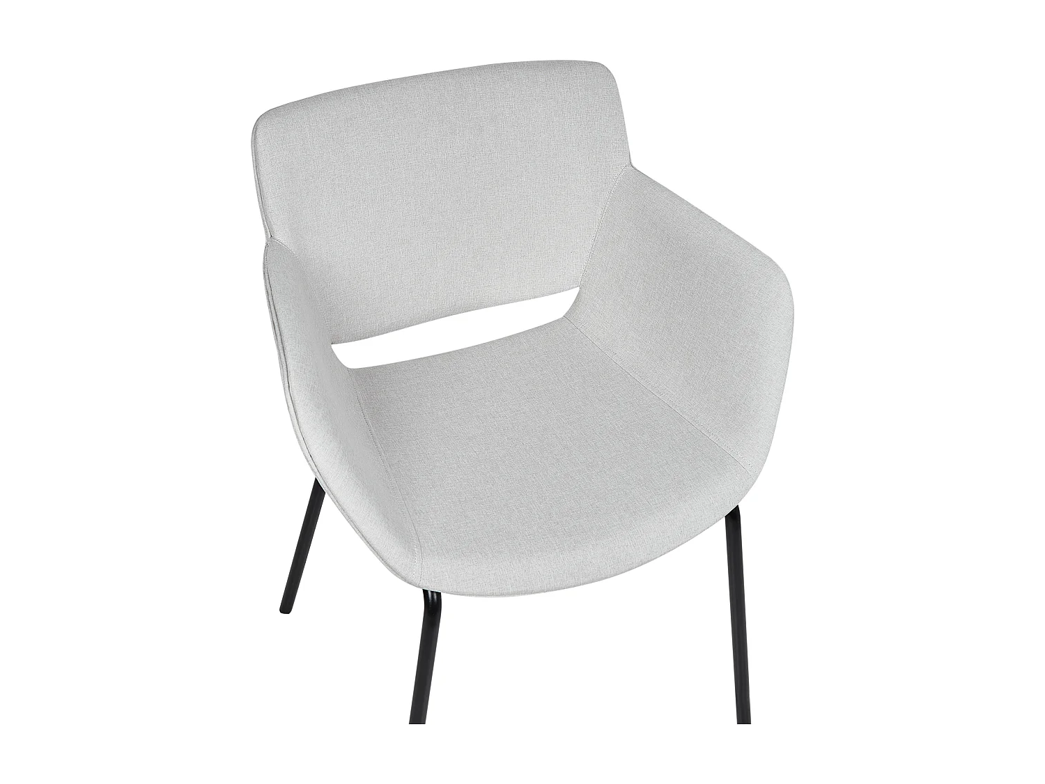 Lot de 2 chaises de salle à manger AXTEL Gris clair