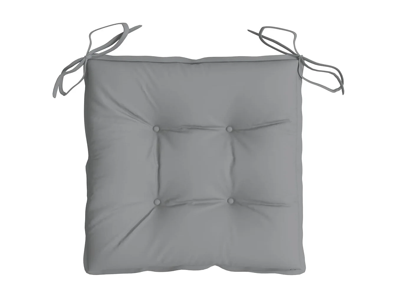 Coussins de chaise 6 pièces gris 50x50x7 cm tissu oxford
