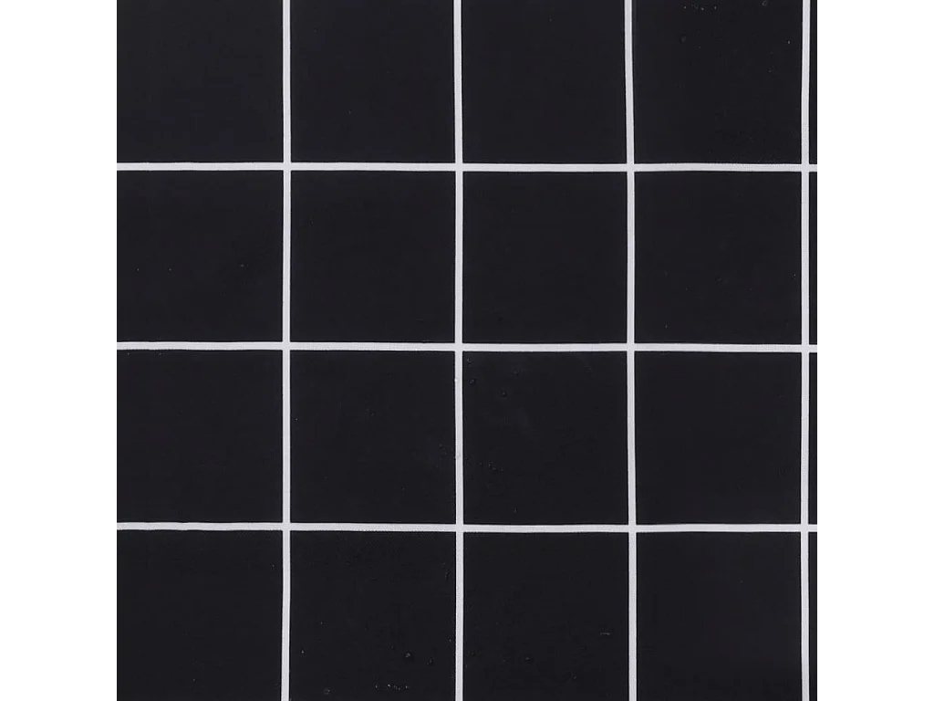 Coussins de chaise à dossier haut lot de 4 noir à carreaux