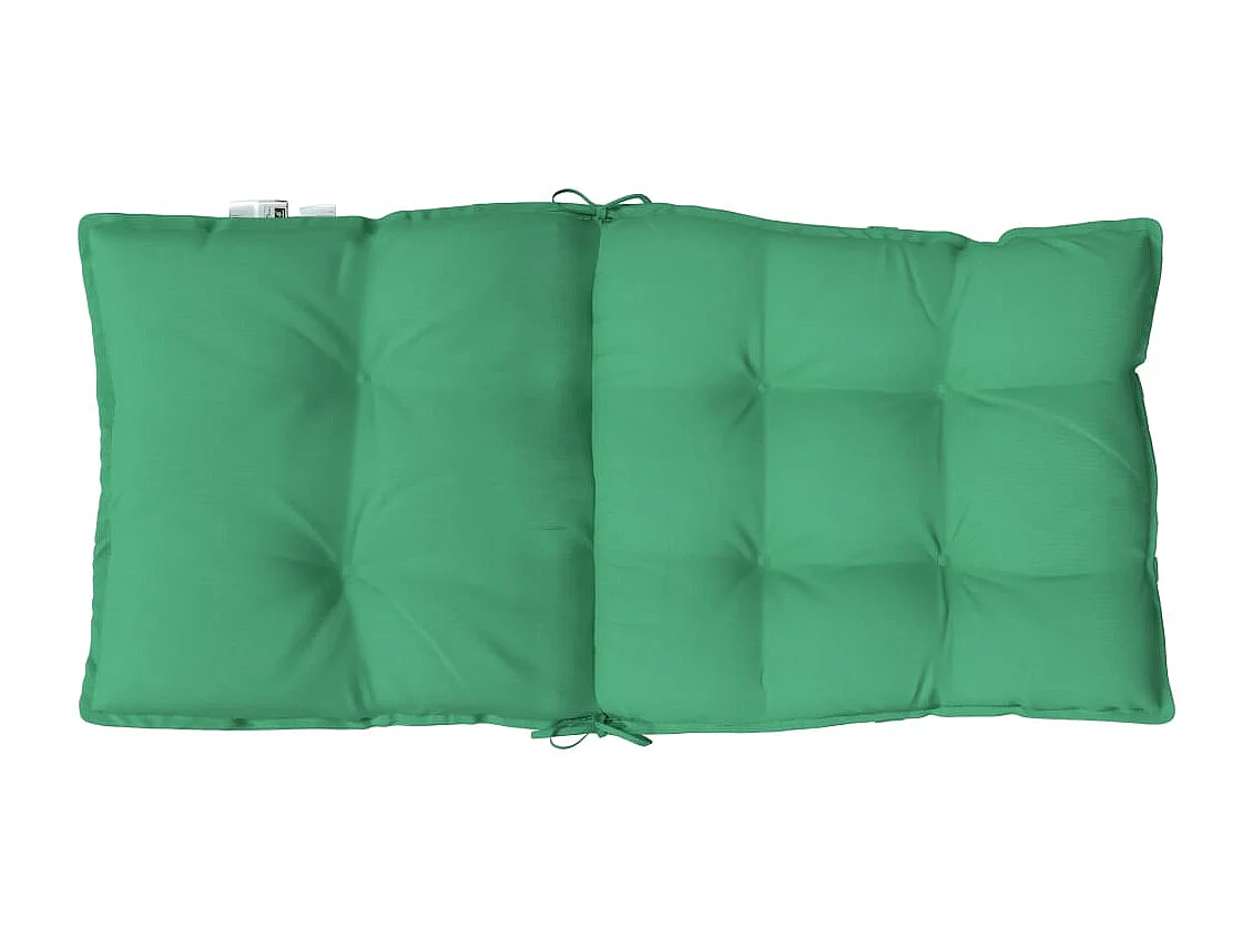 Coussins de chaise à dossier bas lot de 6 vert tissu oxford