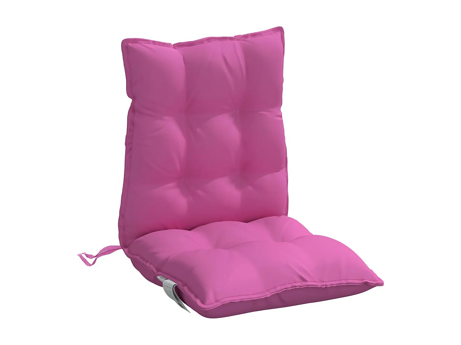 Coussins de chaise à dossier bas lot de 4 rose tissu oxford