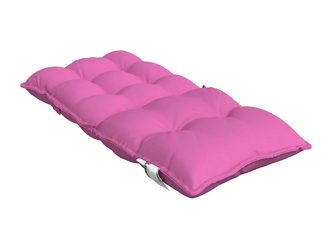 Coussins de chaise à dossier bas lot de 4 rose tissu oxford