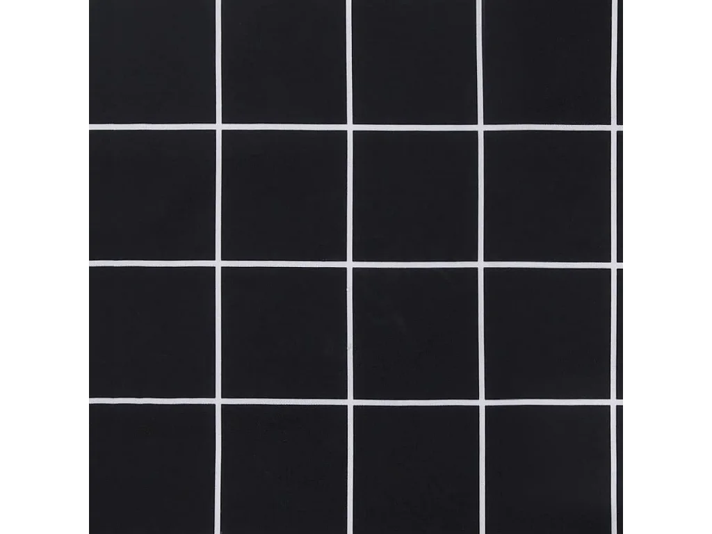 Coussins de chaise 2 pièces carreaux noir 40x40x7 cm tissu
