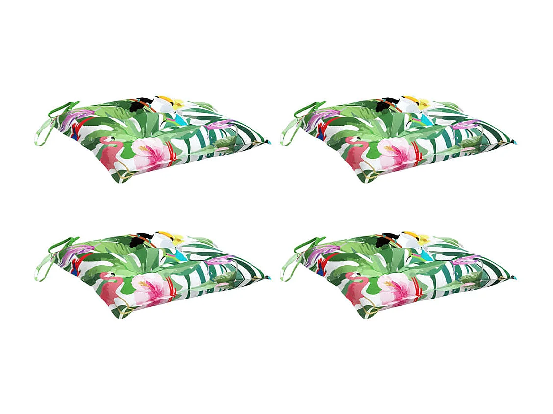 Cojines para silla 4 unidades tela Oxford multicolor 50x50x7 cm