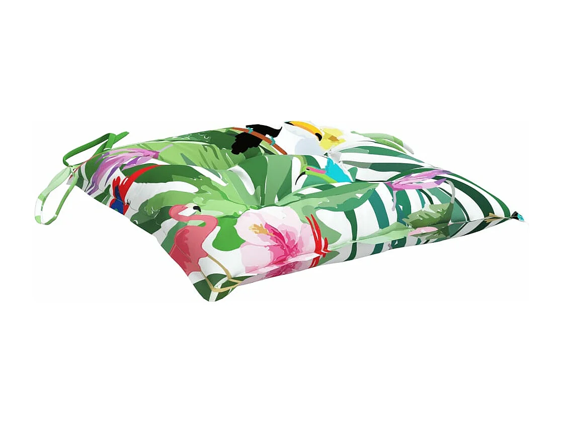 Coussins de chaise 4 pièces multicolore 50x50x7 cm tissu oxford