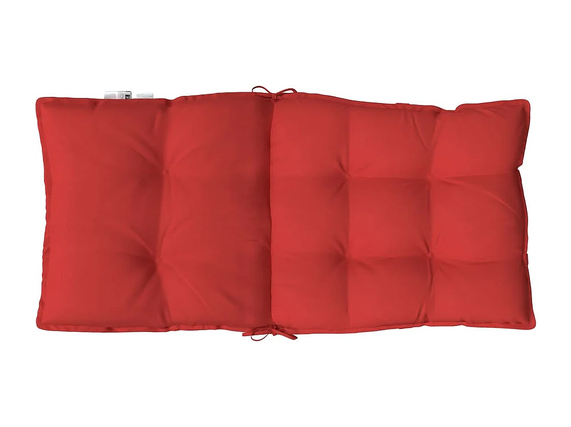 Coussins de chaise à dossier bas lot de 2 rouge tissu oxford