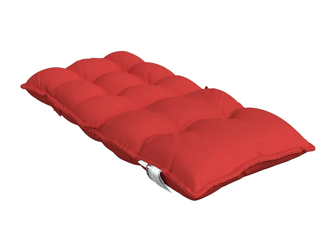 Coussins de chaise à dossier bas lot de 2 rouge tissu oxford