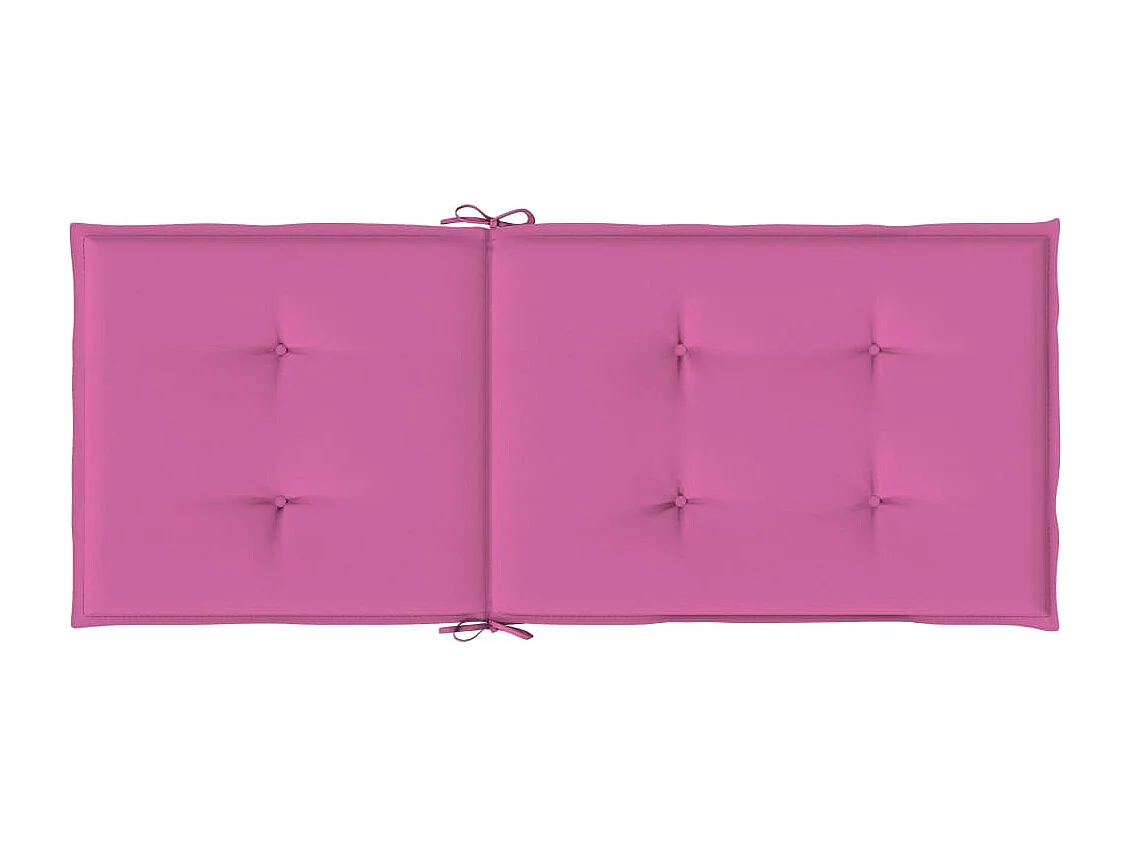 Coussins de chaise à dossier haut 4 pièces rose tissu