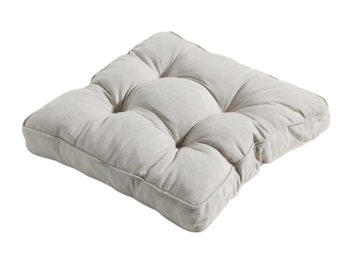 Almofadão de assento Panama 47x47 cm bege-claro