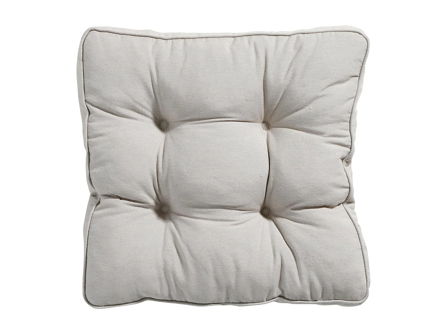 Almofadão de assento Panama 47x47 cm bege-claro