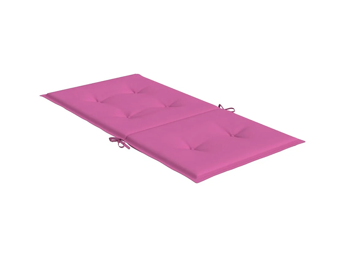 Cojines para silla con respaldo bajo 6 unidades tela rosa