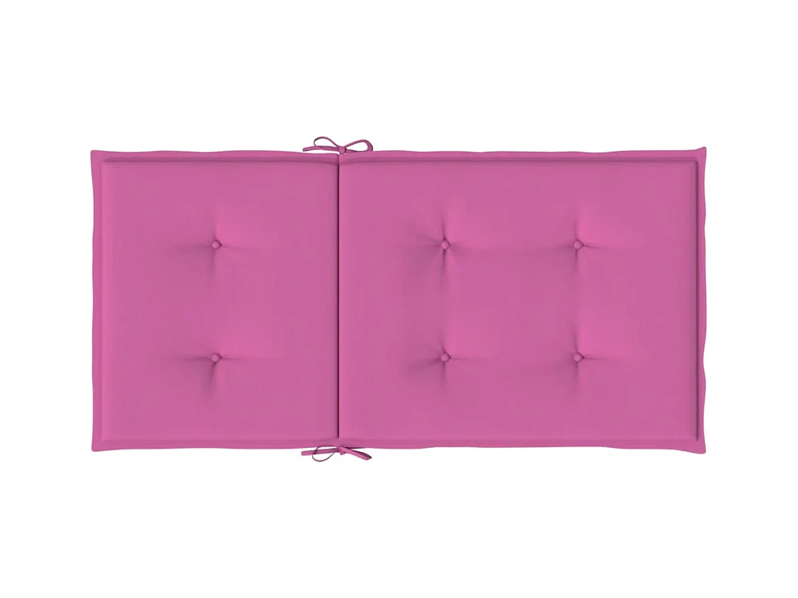 Cojines para silla con respaldo bajo 6 unidades tela rosa