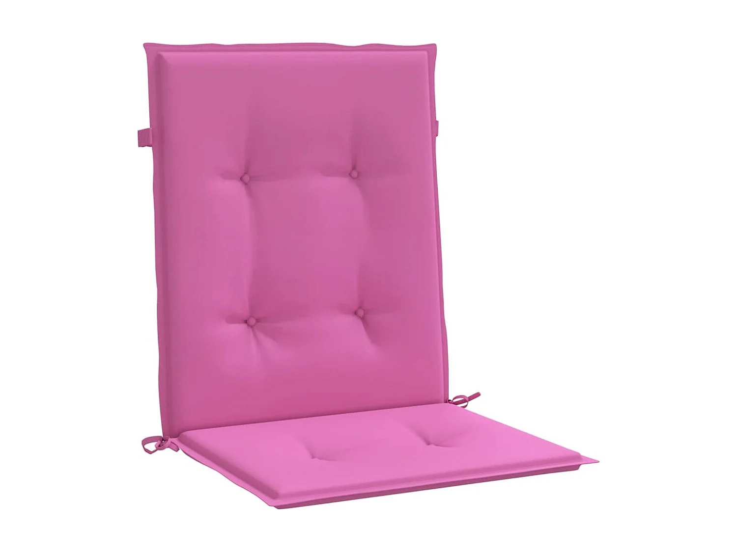 Coussins de chaise à dossier bas lot de 6 rose tissu