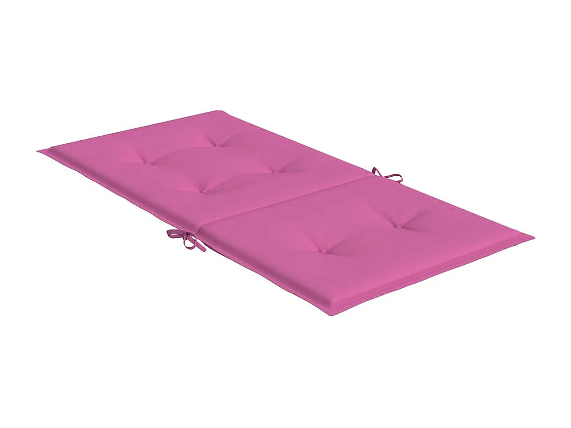 Coussins de chaise à dossier bas lot de 6 rose tissu