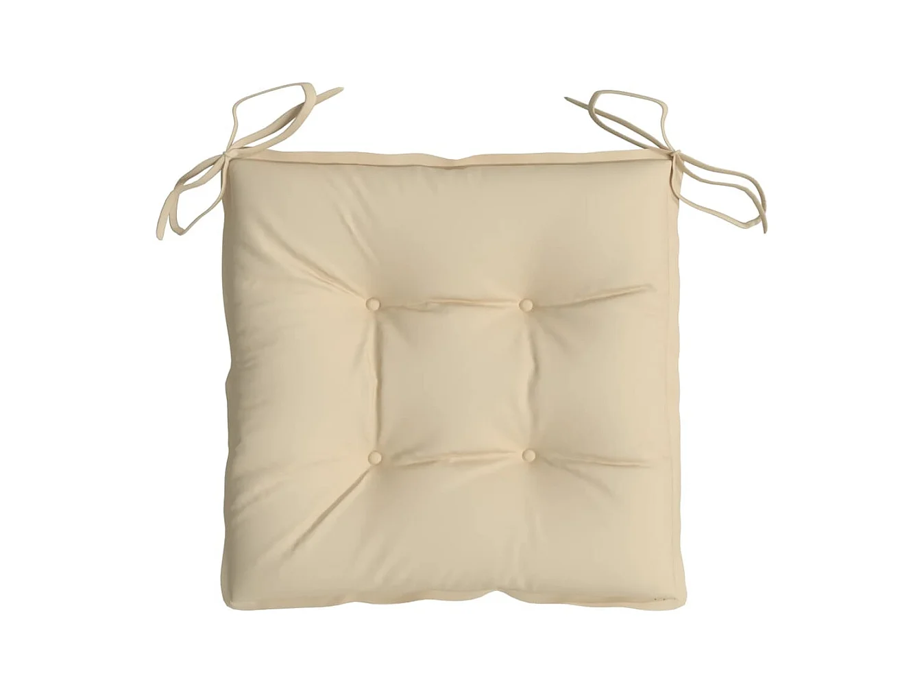 Coussins de chaise 4 pièces beige 50x50x7 cm tissu oxford