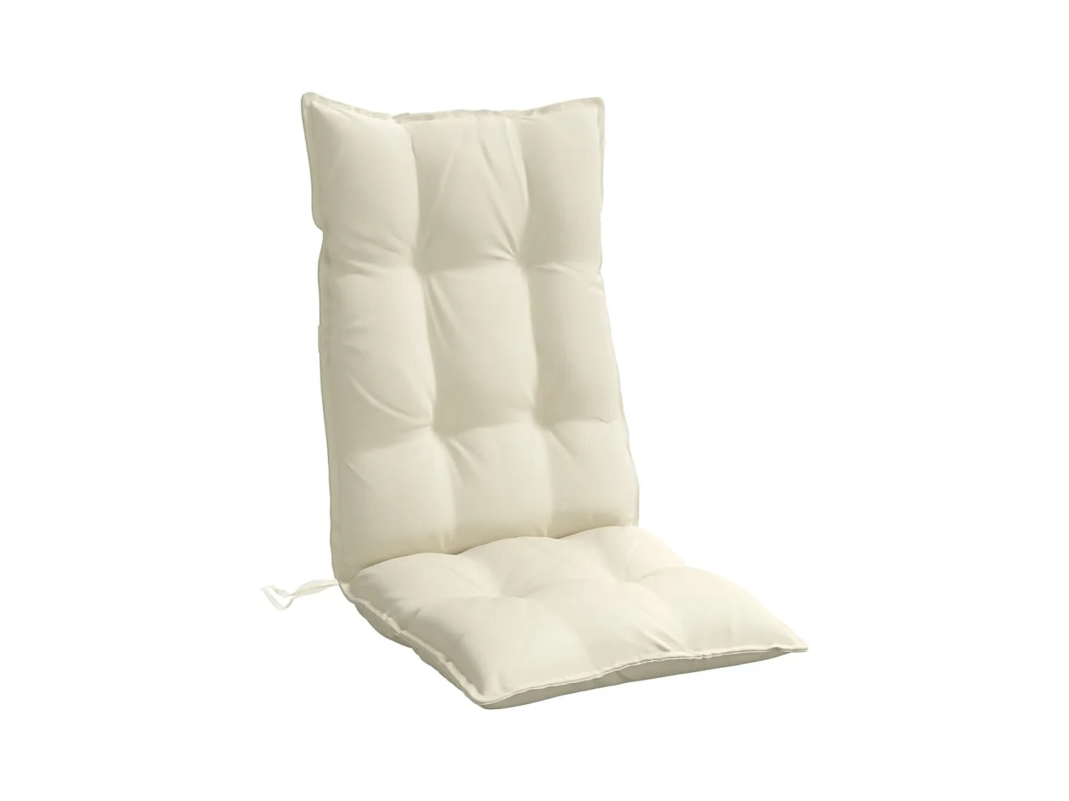 Almofadões para cadeira encosto alto 6peças tecido oxford cor creme