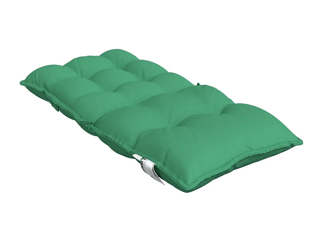 Coussins de chaise à dossier bas lot de 4 vert tissu oxford