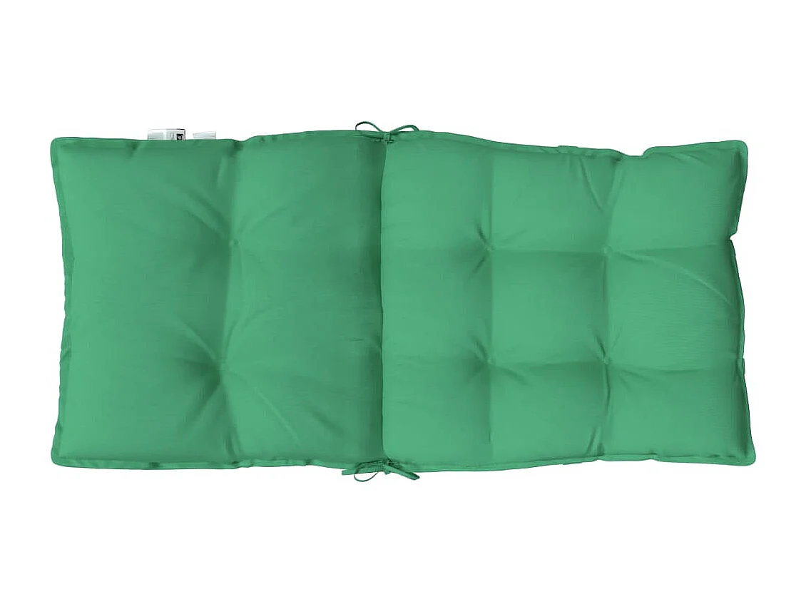 Coussins de chaise à dossier bas lot de 4 vert tissu oxford