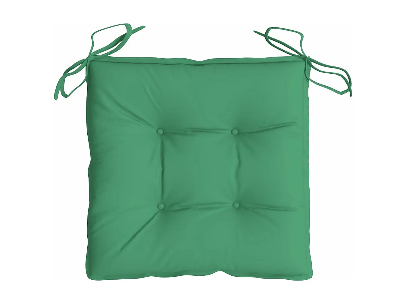 Coussins de chaise 2 pièces vert 40x40x7 cm tissu oxford