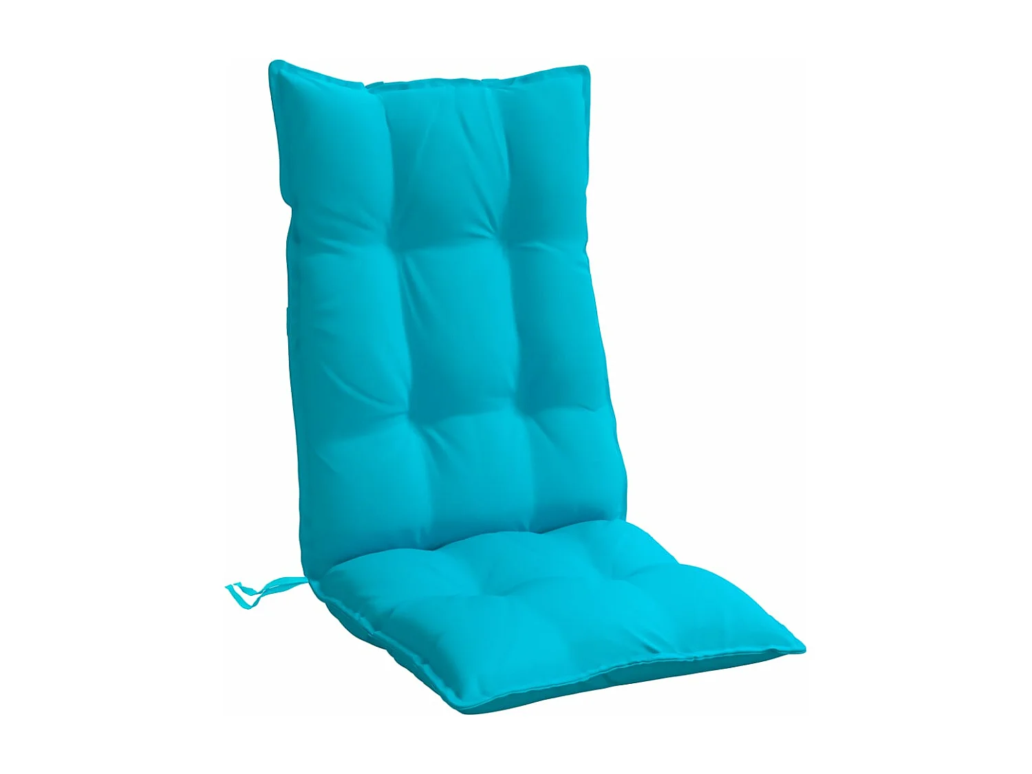 Coussins de chaise à dossier haut lot de 6 turquoise
