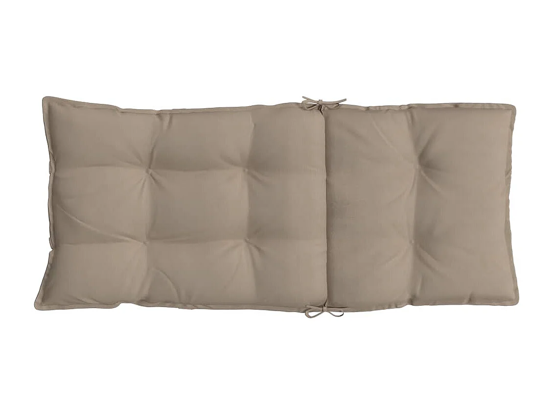 Almofadões cadeira encosto alto 2peças oxford cinza-acastanhado