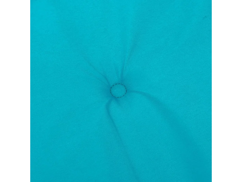 Coussins de chaise à dossier bas 2 pièces turquoise tissu