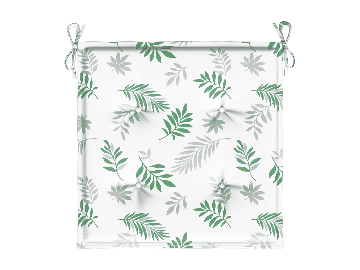 Almofadões para cadeira 4peças 50x50x3cm tecido padrão folhas