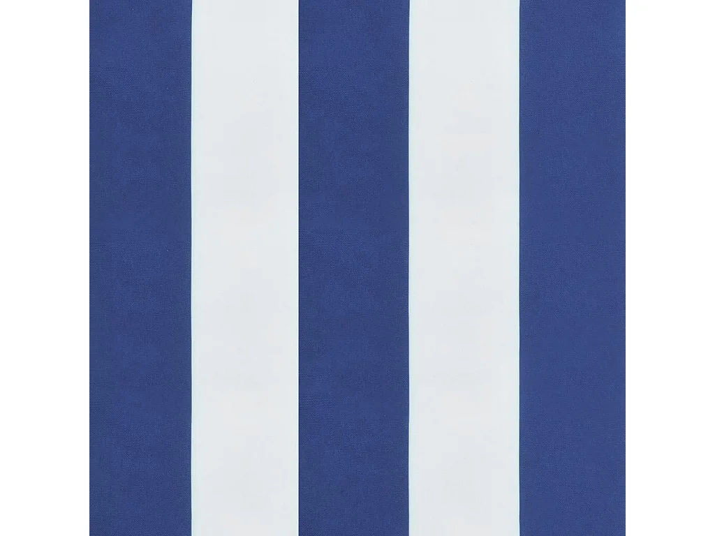 Cojines silla de respaldo bajo 4 unidades tela a rayas azul y blanco