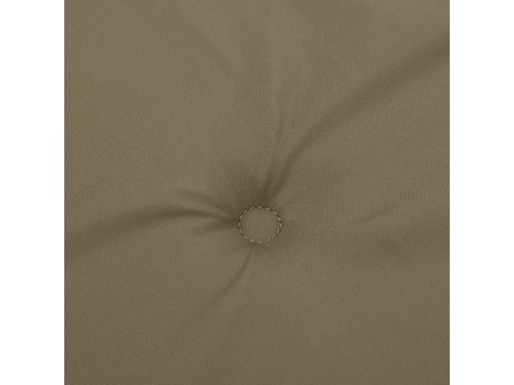 Coussins de chaise à dossier bas lot de 6 taupe mélangé tissu