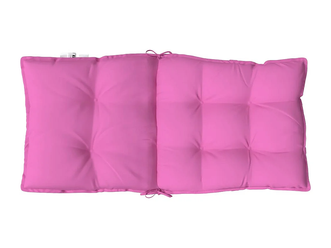 Coussins de chaise à dossier bas lot de 6 rose tissu oxford