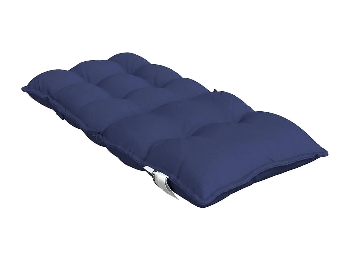 Coussins de chaise à dossier bas lot de 2 bleu marine