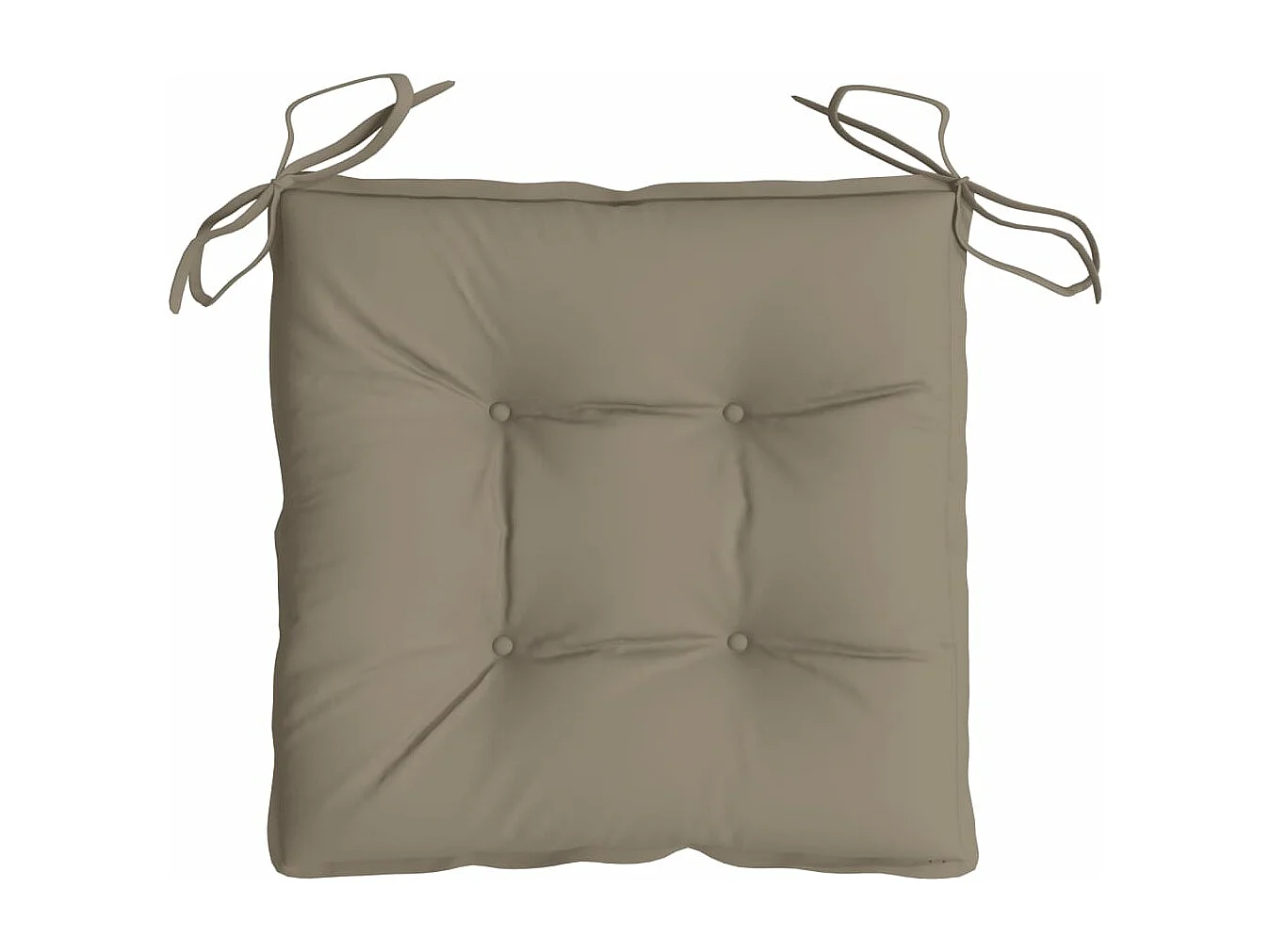 Coussins de chaise 4 pièces taupe 50x50x7 cm tissu oxford