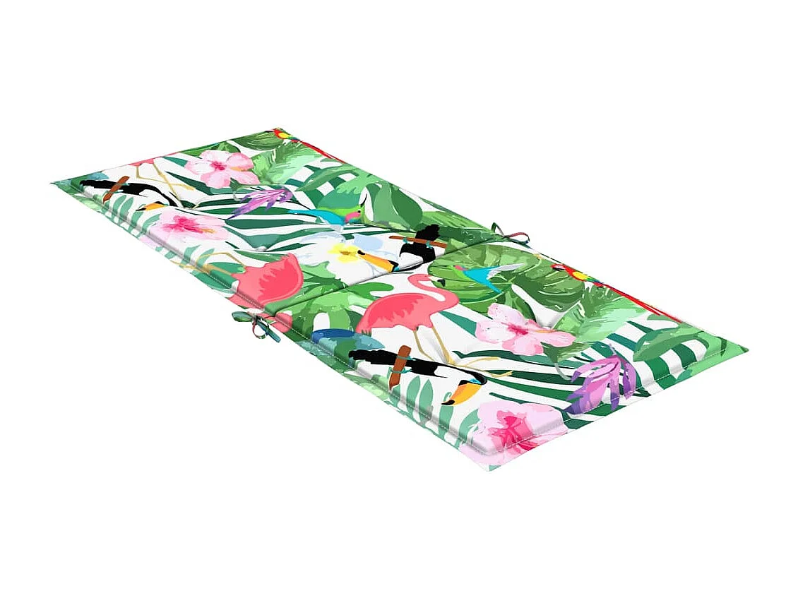 Coussins de chaise à dossier haut 4 pièces multicolore tissu