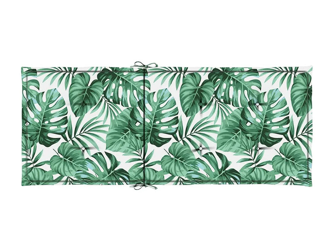 Coussins de chaise à dossier haut 2 pièces modèle de feuille tissu