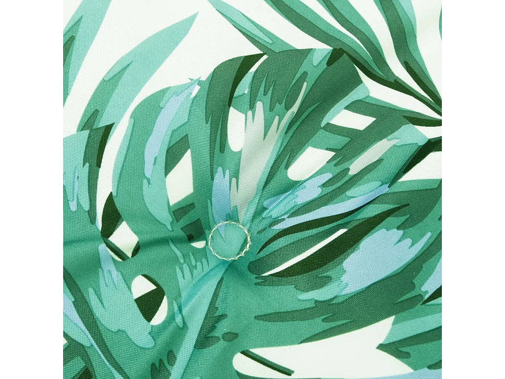 Coussins de chaise à dossier haut 2 pièces modèle de feuille tissu