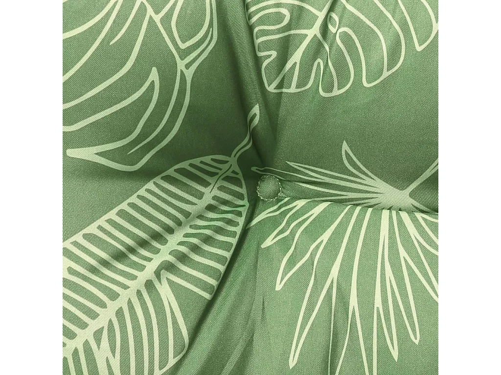 Coussins de chaise 6 pièces à motif de feuilles 50x50x7 cm tissu