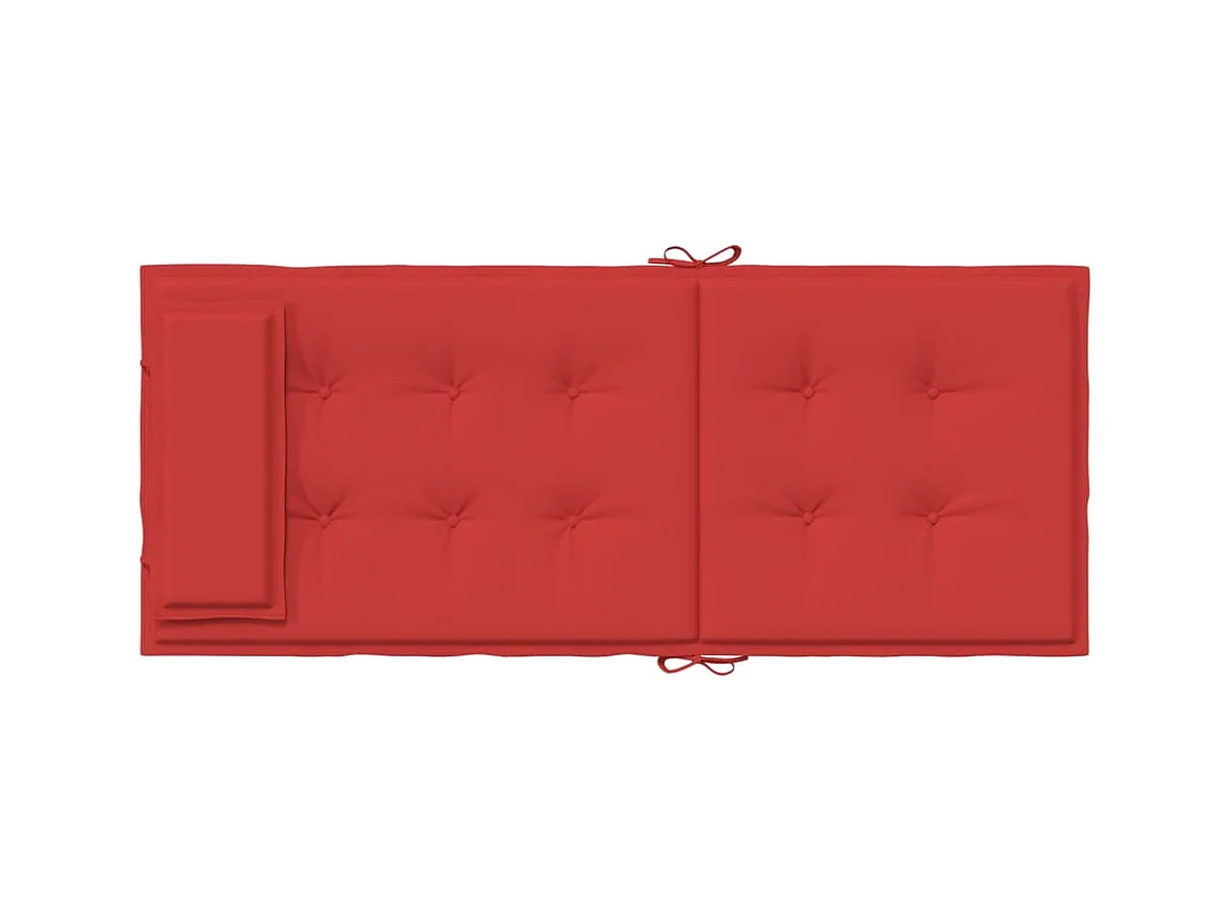 Coussins de chaise à dossier haut lot de 6 rouge tissu oxford