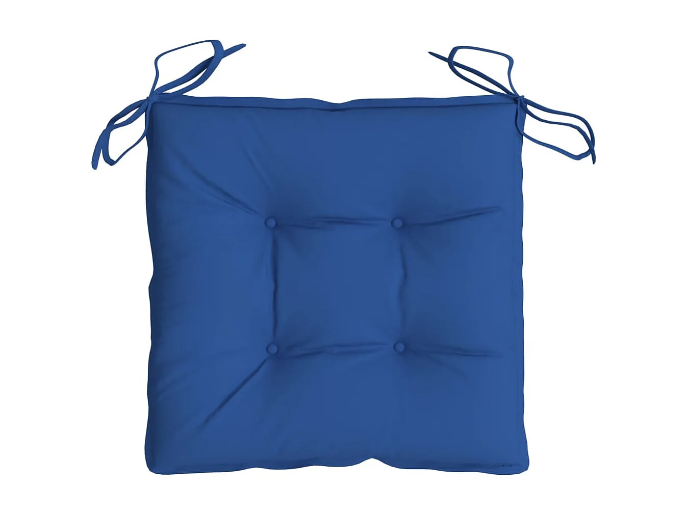 Coussins de chaise lot de 2 bleu 40x40x7 cm tissu oxford