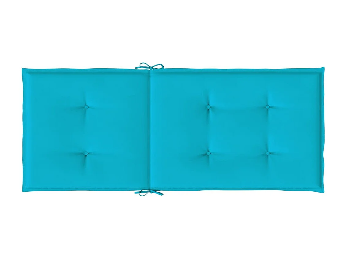 Coussins de chaise à dossier haut 6 pièces turquoise tissu
