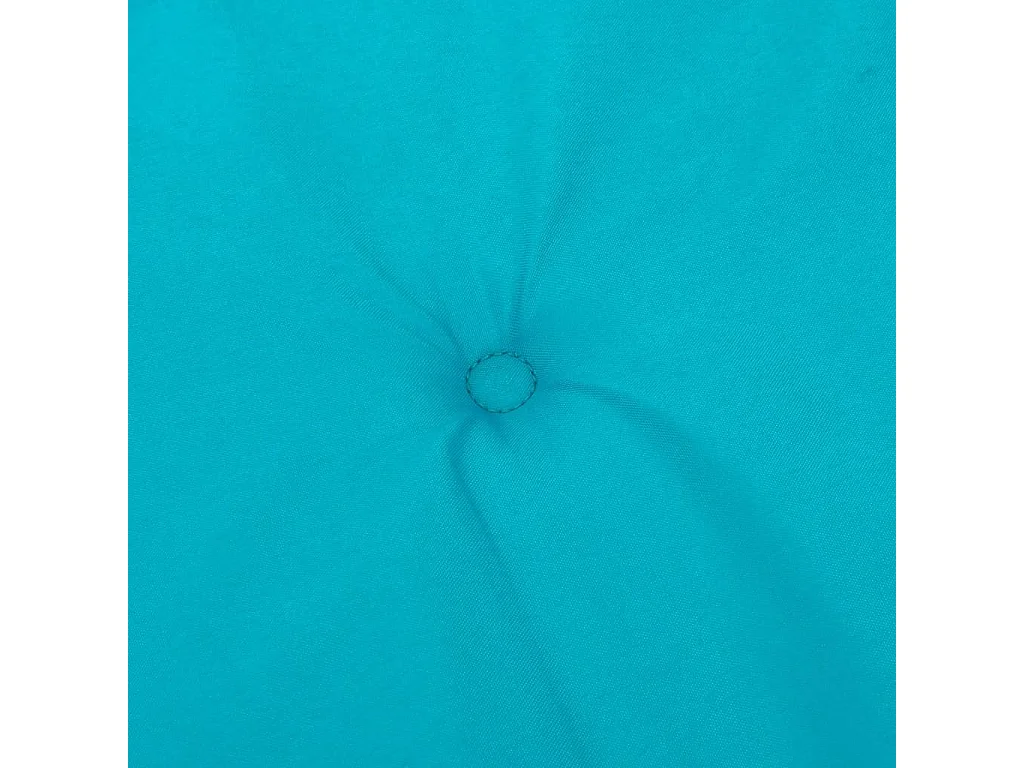 Coussins de chaise à dossier haut 6 pièces turquoise tissu