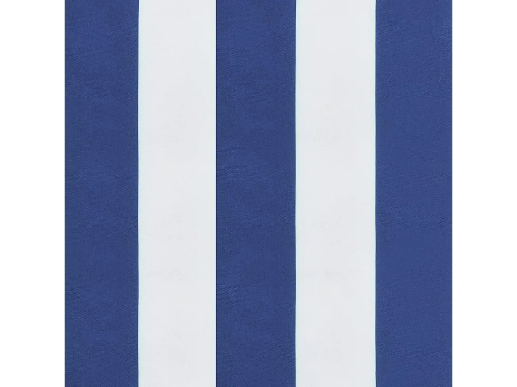 Cojines silla de respaldo bajo 2 unidades tela a rayas azul y blanco